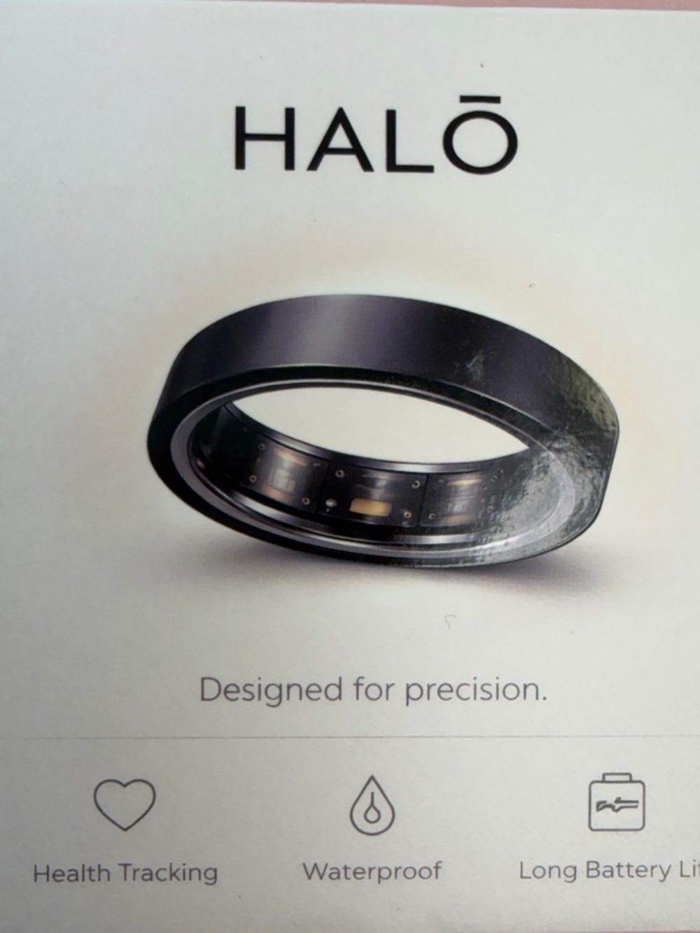 Halo Smart Ring in Light Pink